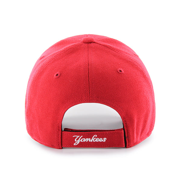 47 Brand New York Yankees MVP Adjustable Hat - Red - Back