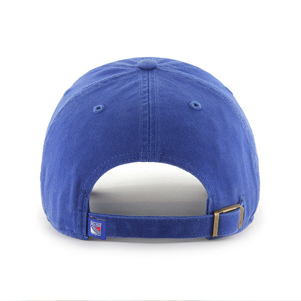 47 Brand New York Rangers Clean Up Adjustable Hat - Royal Blue - Back