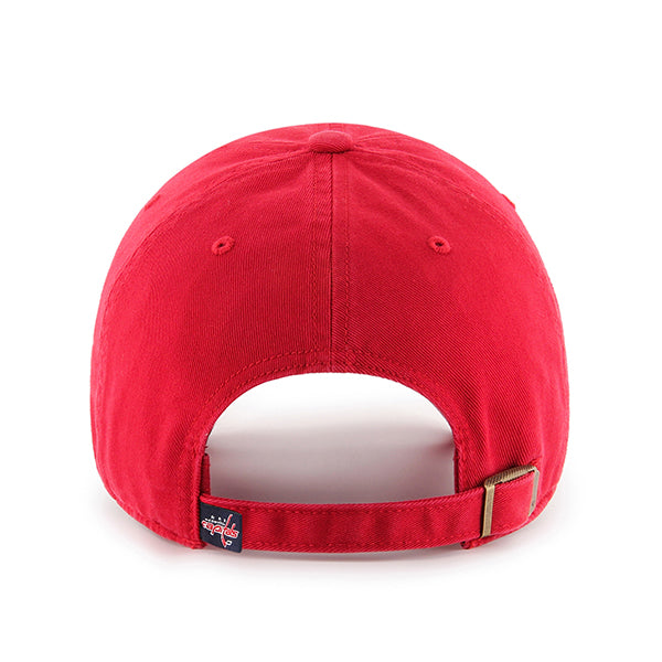 47 Brand Washington Capitals Clean Up Adjustable Hat - Red - Back
