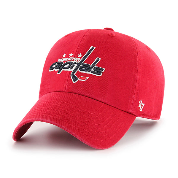 47 Brand Washington Capitals Clean Up Adjustable Hat - Red - Front