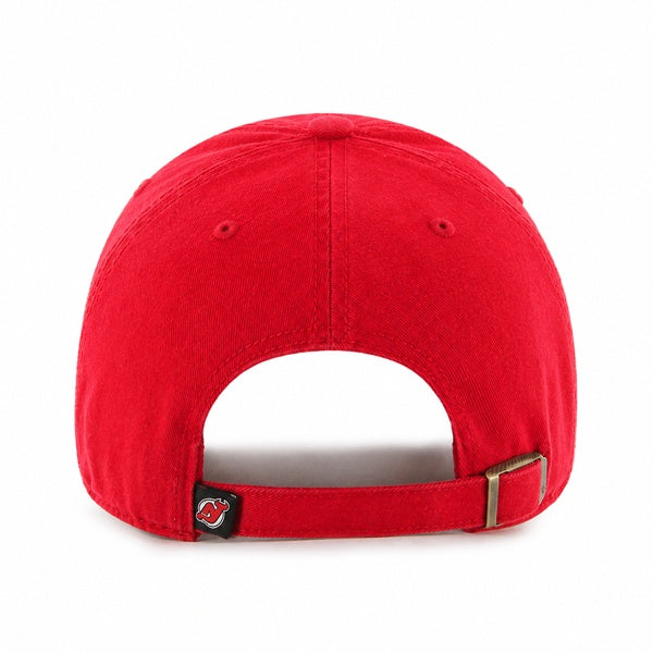 47 Brand New Jersey Devils Clean Up Adjustable Hat - Red - Back