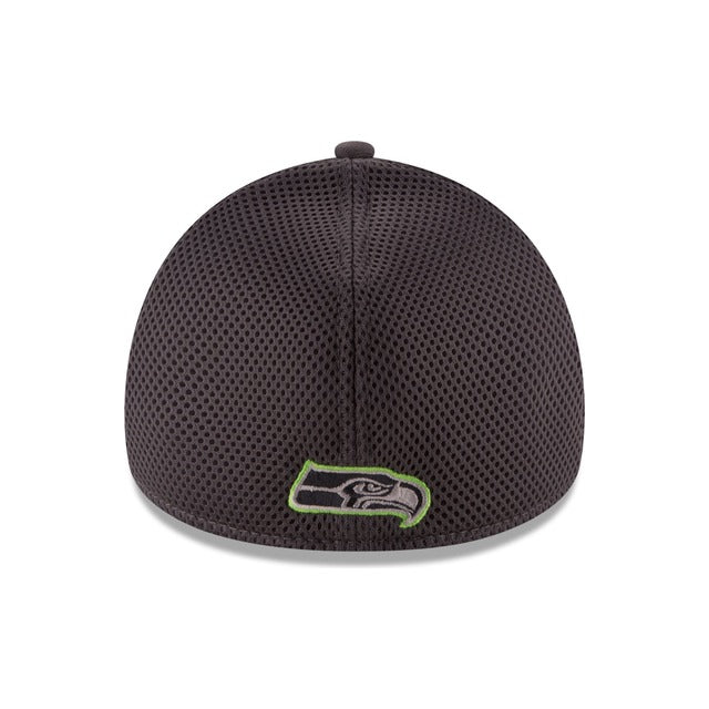 Seattle Seahawks Neo 39THIRTY Stretch Fit Hat - Gray / Navy