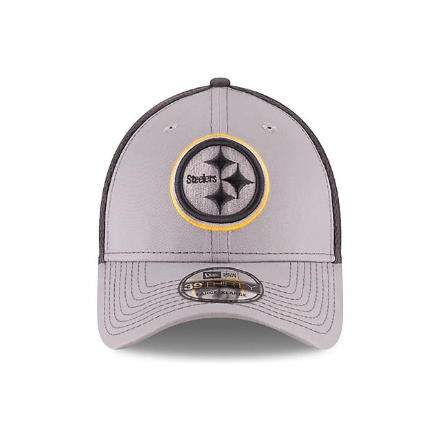 Pittsburgh Steelers Neo 39THIRTY Stretch Fit Hat - Gray / Navy