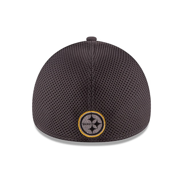 Pittsburgh Steelers Neo 39THIRTY Stretch Fit Hat - Gray / Navy