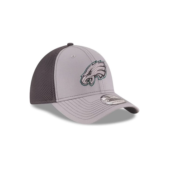Philadelphia Eagles Neo 39THIRTY Stretch Fit Hat - Gray / Navy