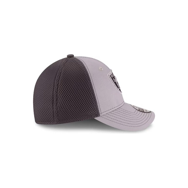 Las Vegas Raiders Neo 39THIRTY Stretch Fit Hat - Gray / Navy