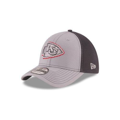 New Era Kansas City Chiefs Neo 39THIRTY Stretch Fit Hat - Gray / Navy