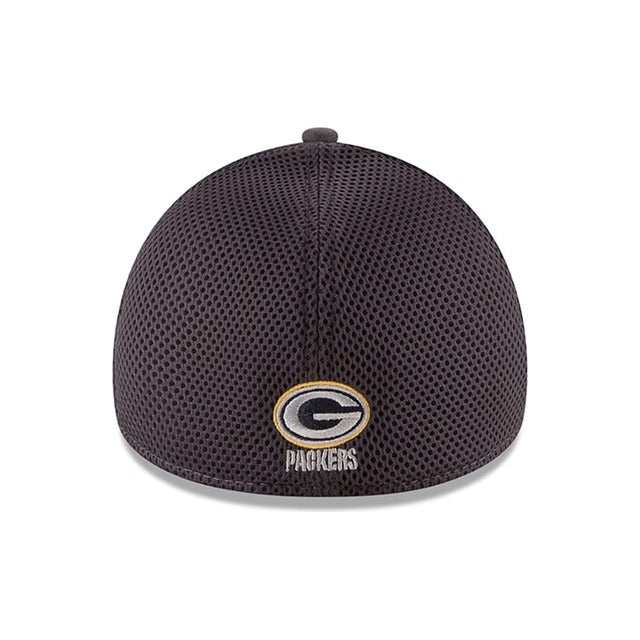 Green Bay Packers Neo 39THIRTY Stretch Fit Hat - Gray / Navy