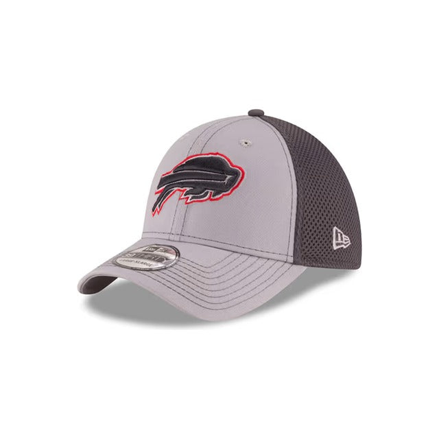 Buffalo Bills Neo 39THIRTY Stretch Fit Hat - Gray / Navy