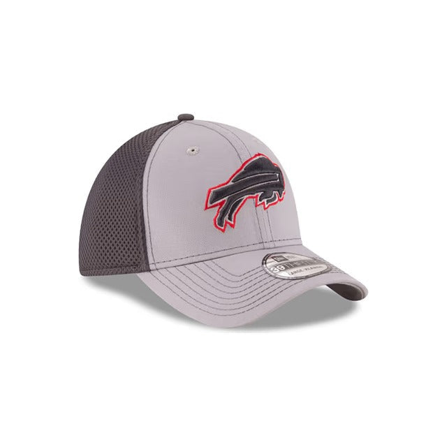 Buffalo Bills Neo 39THIRTY Stretch Fit Hat - Gray / Navy