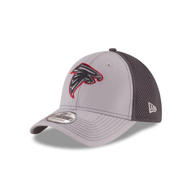 Atlanta Falcons Neo 39THIRTY Stretch Fit Hat - Gray / Navy