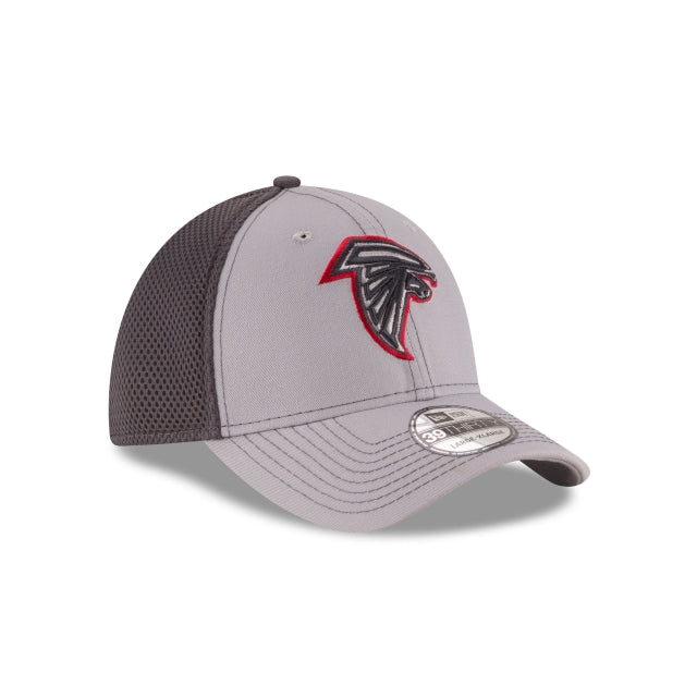 Atlanta Falcons Neo 39THIRTY Stretch Fit Hat - Gray / Navy