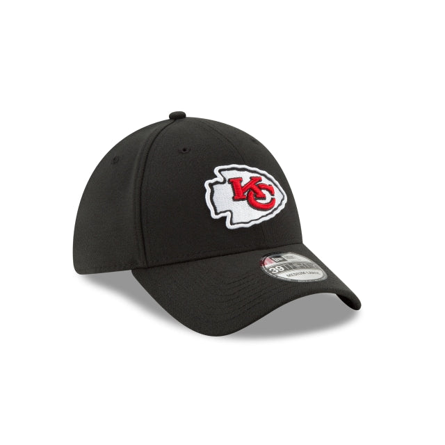 Kansas City Chiefs Classic 39THIRTY Stretch Fit Hat - Black / Team Colors