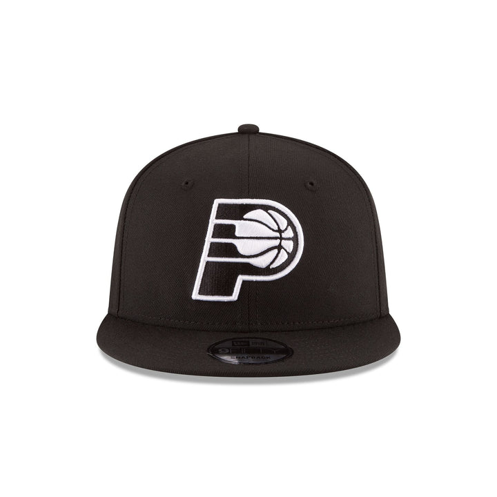 New Era Indiana Pacers Black &amp; White 9FIFTY Snapback Hat - View 4
