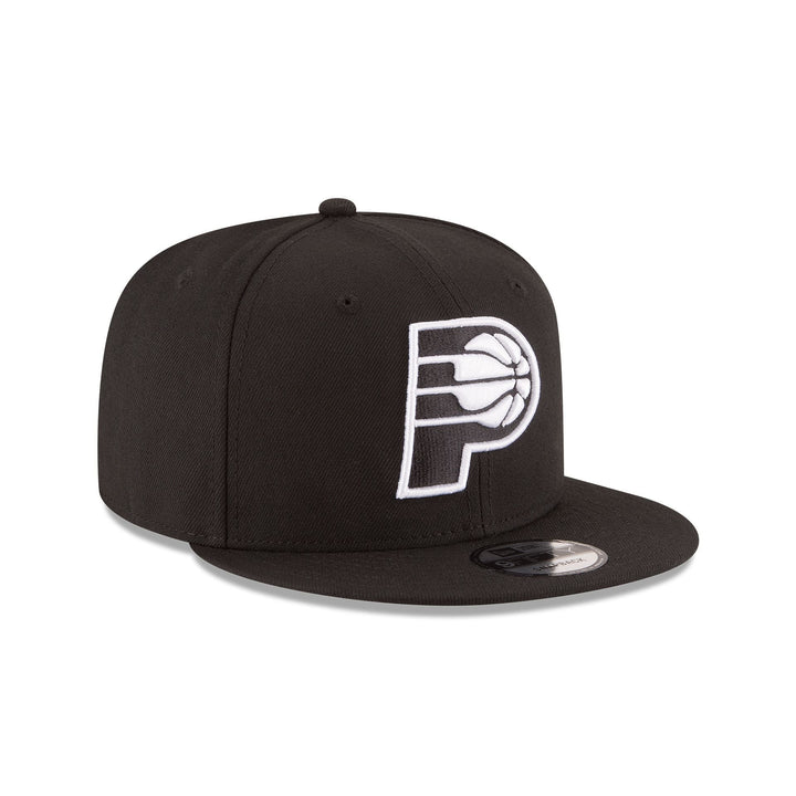 New Era Indiana Pacers Black &amp; White 9FIFTY Snapback Hat - View 3
