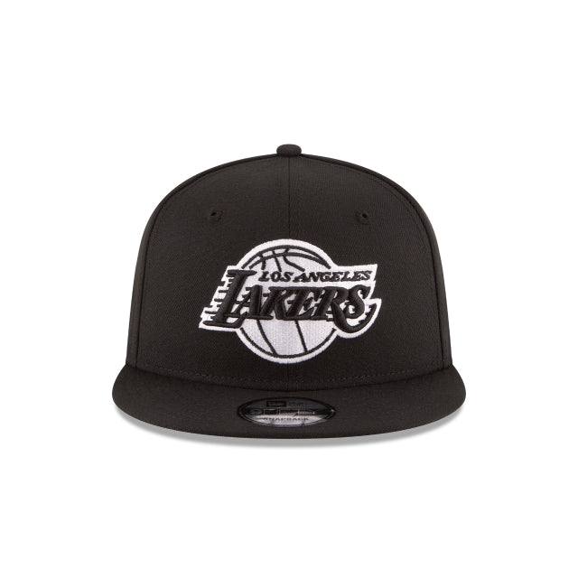 New Era Los Angeles Lakers Basic Black 9FIFTY Snapback Hat - View 4
