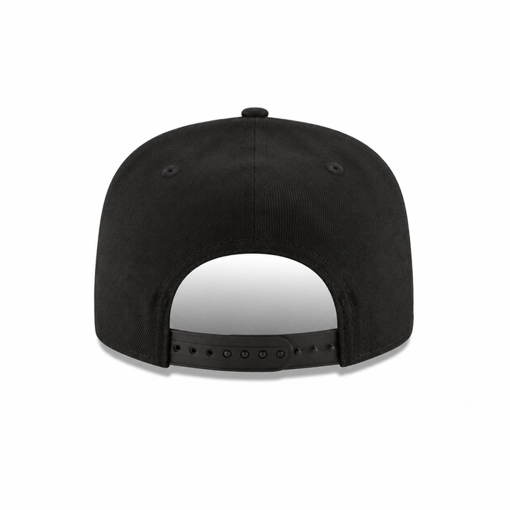 New Era Miami Heat Black &amp; White 9FIFTY Snapback Hat - Black