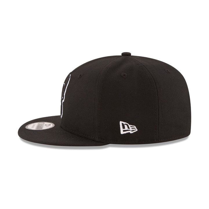 New Era Milwaukee Bucks Black &amp; White 9FIFTY Snapback Hat - View 5