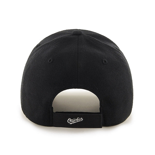47 Brand Baltimore Orioles MVP Adjustable Hat - Black/Black - Back