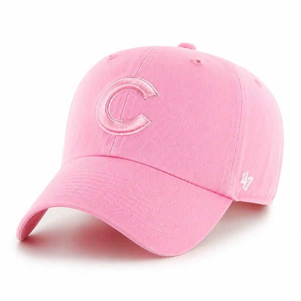 47 Brand Chicago Cubs Clean Up Adjustable Hat - Rose - Front