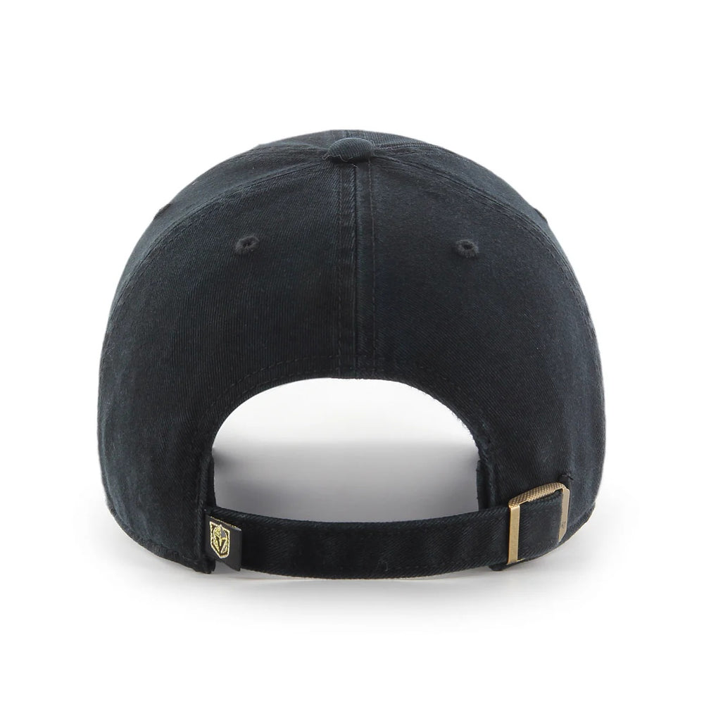 47 Brand Vegas Golden Knights Clean Up Adjustable Hat - Black/Yellow - Back