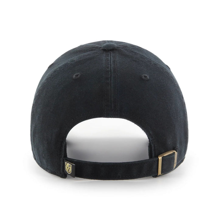 47 Brand Vegas Golden Knights Clean Up Adjustable Hat - Black/Yellow - Back