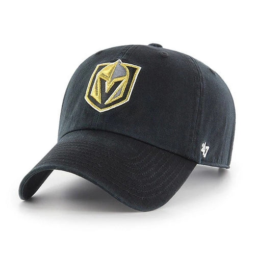 '47 Brand Vegas Golden Knights Clean Up Adjustable Hat - Black/Yellow