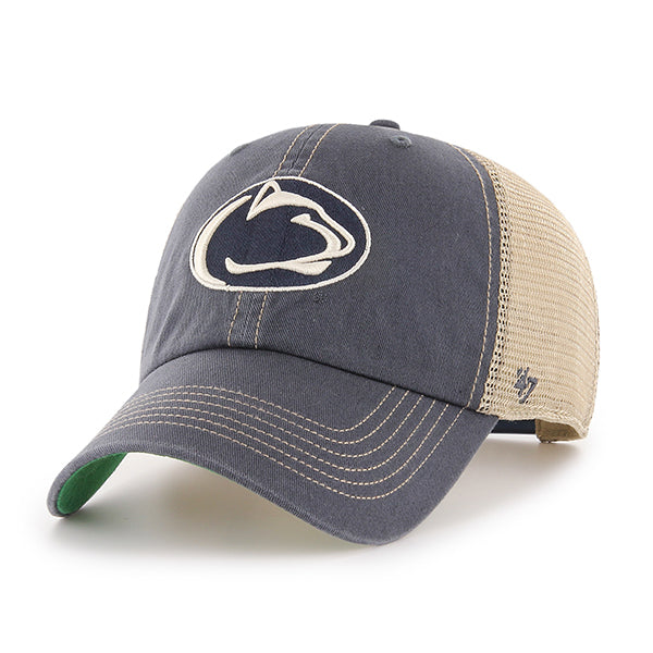 47 Brand Penn State Nittany Lions Trawler Clean Up Adjustable Hat - Vintage Navy/Green - Front