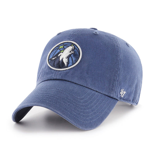 '47 Brand Minnesota Timberwolves Clean Up Adjustable Hat - Timberblue