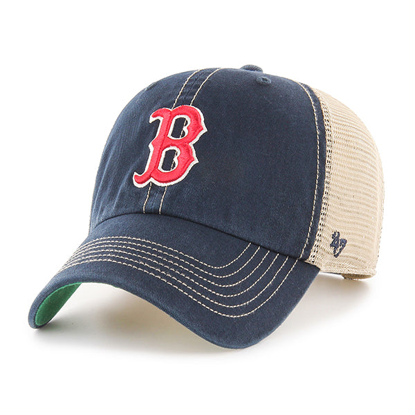 47 Brand Boston Red Sox Trawler Clean Up Adjustable Hat - Navy/Green - Front