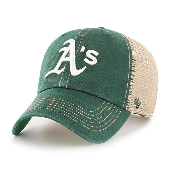 47 Brand Oakland Athletics Trawler Clean Up Adjustable Hat - Green/Green - Front
