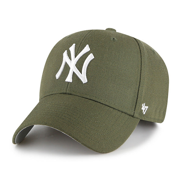 47 Brand New York Yankees MVP Adjustable Hat - Sandalwood - Front