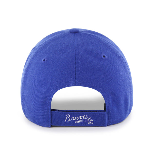 47 Brand Atlanta Braves Cooperstown MVP Adjustable Hat - Blue - Back