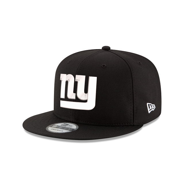 New Era New York Giants Black & White 9FIFTY Snapback Hat - View 1