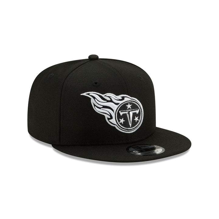 New Era Tennessee Titans Black &amp; White 9FIFTY Snapback Hat - View 3
