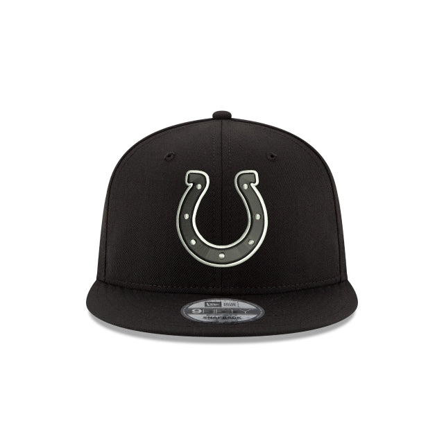 New Era Indianapolis Colts Black &amp; White 9FIFTY Snapback Hat - View 3