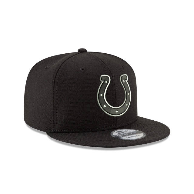 New Era Indianapolis Colts Black & White 9FIFTY Snapback Hat - View 2