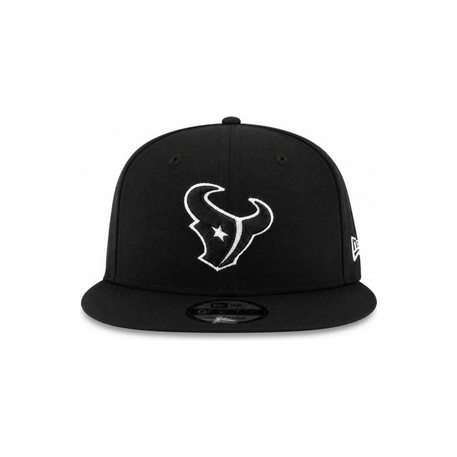 Houston Texans Black &amp; White 9FIFTY Snapback Hat - Black