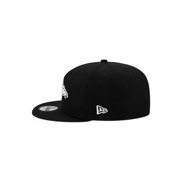 Denver Broncos Black &amp; White 9FIFTY Snapback Hat - Black