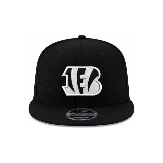 Cincinnati Bengals Black &amp; White 9FIFTY Snapback Hat - Black