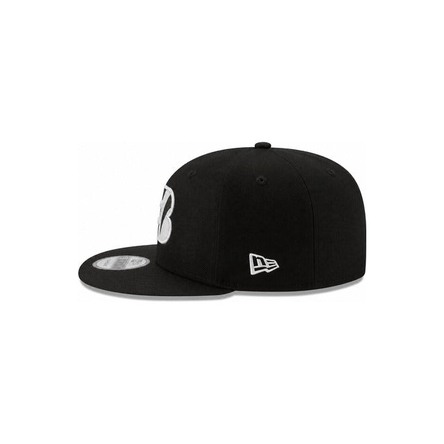 Cincinnati Bengals Black &amp; White 9FIFTY Snapback Hat - Black