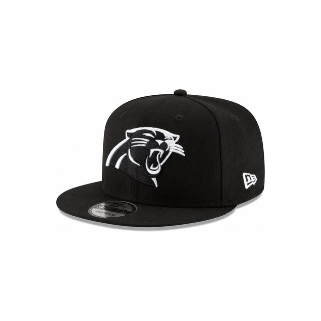 Carolina Panthers Black &amp; White 9FIFTY Snapback Hat - Black