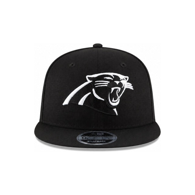 Carolina Panthers Black &amp; White 9FIFTY Snapback Hat - Black