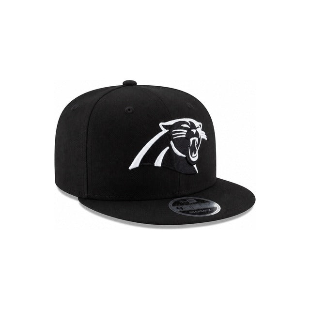 Carolina Panthers Black &amp; White 9FIFTY Snapback Hat - Black