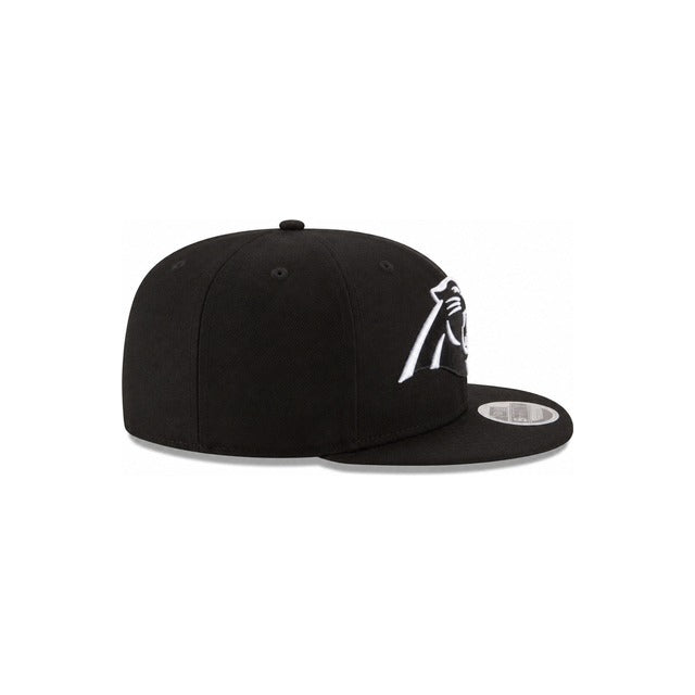 Carolina Panthers Black &amp; White 9FIFTY Snapback Hat - Black