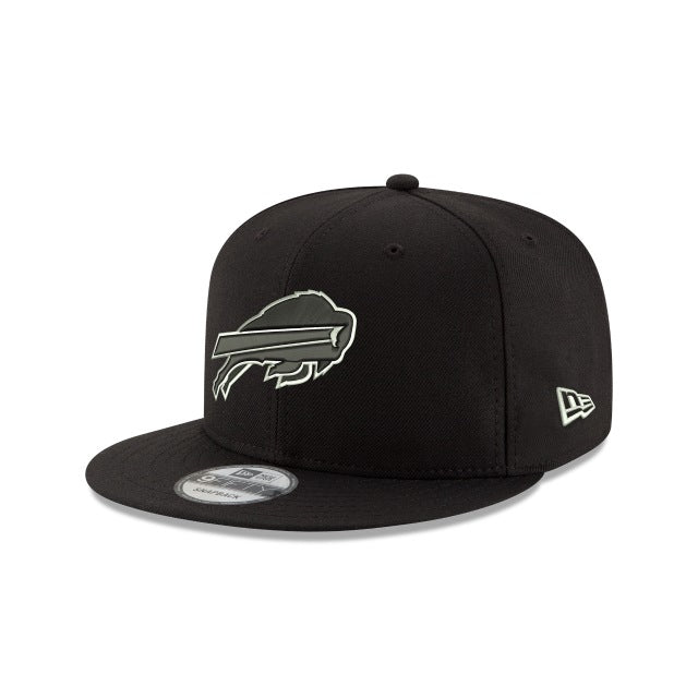 New Era Buffalo Bills Black &amp; White 9FIFTY Snapback Hat - View 1