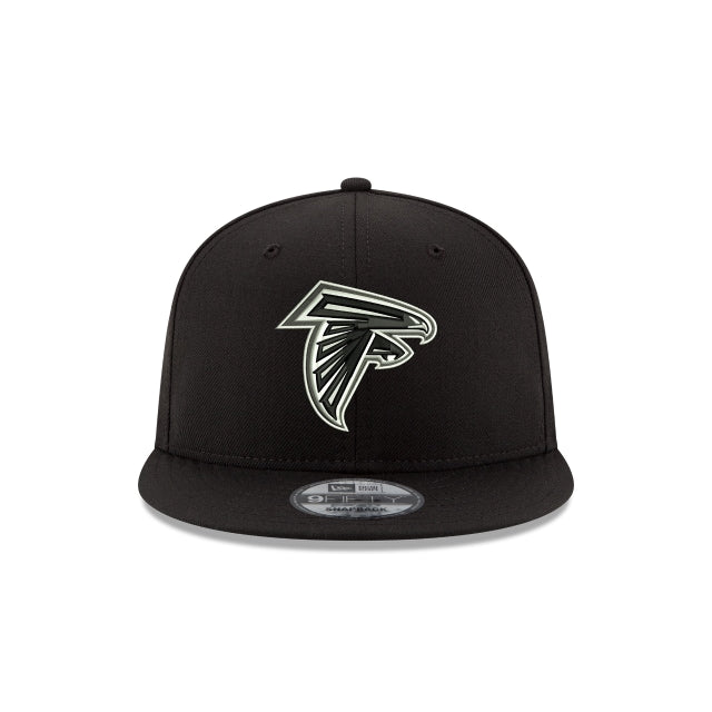 New Era Atlanta Falcons Black &amp; White 9FIFTY Snapback Hat - View 3