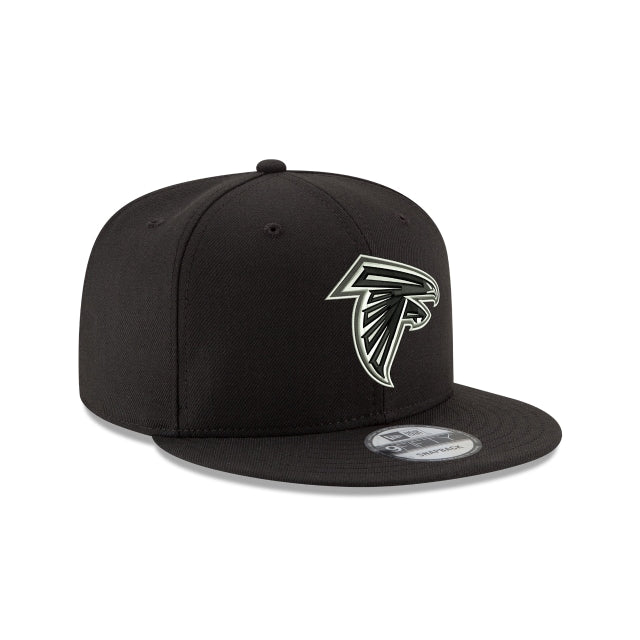 New Era Atlanta Falcons Black &amp; White 9FIFTY Snapback Hat - View 2