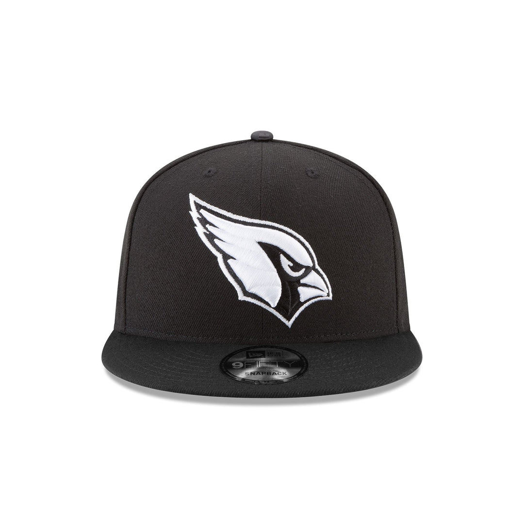 New Era Arizona Cardinals Black &amp; White 9FIFTY Snapback Hat - View 3