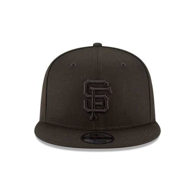 San Francisco Giants Black on Black 9FIFTY Snapback Hat - Black